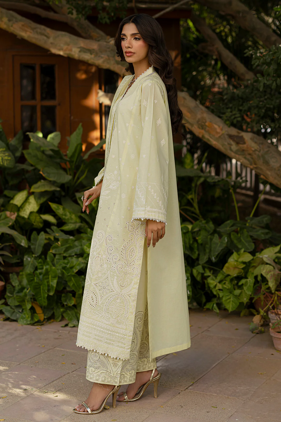 Embroidered Shirt Shalwar Dupatta - 0790 - Image 20