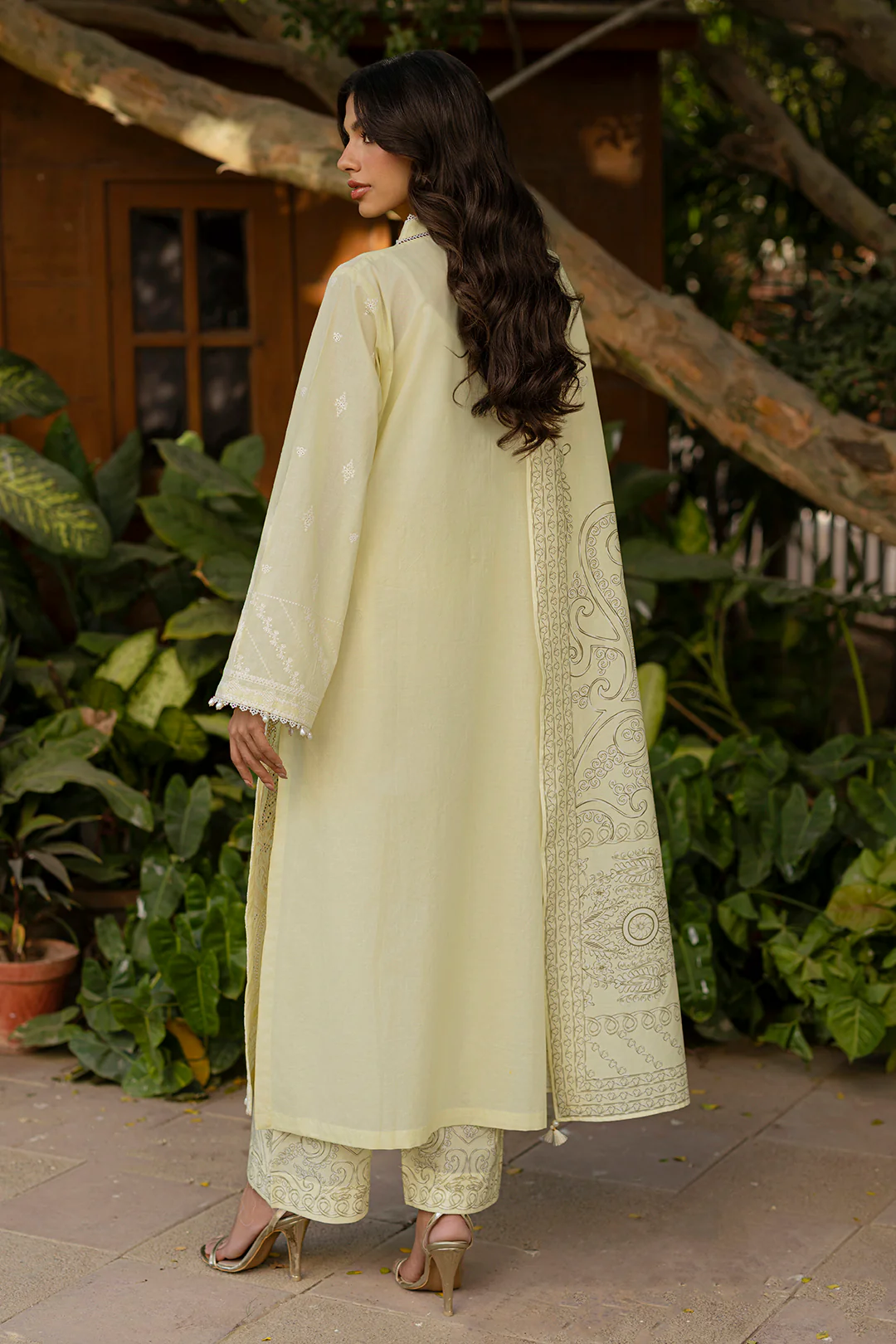Embroidered Shirt Shalwar Dupatta - 0790 - Image 22