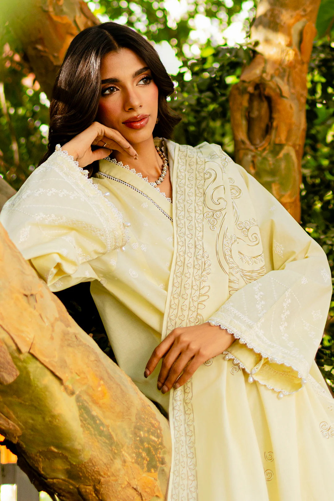 Embroidered Shirt Shalwar Dupatta - 0790 - Image 5