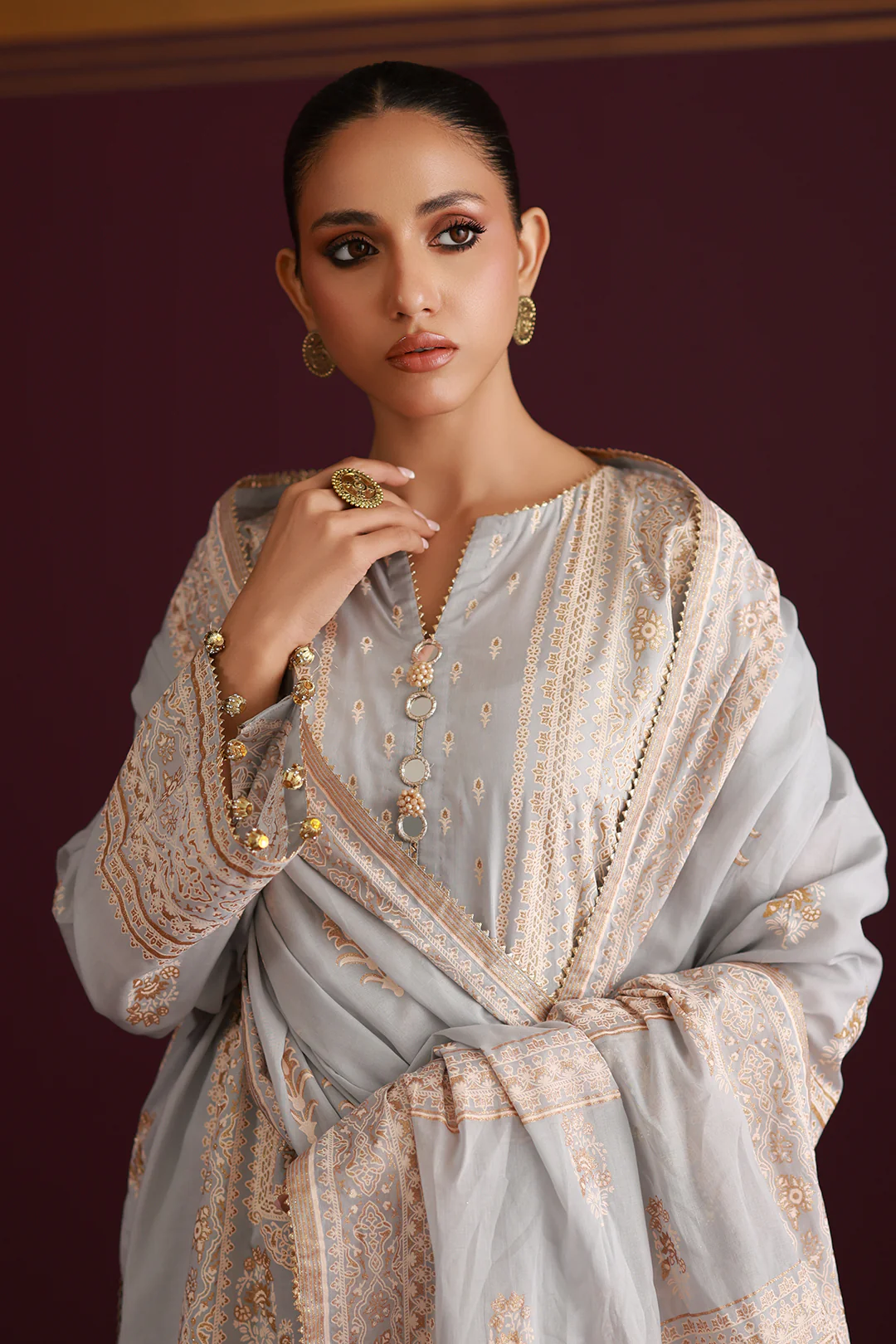 Shirt Shalwar Dupatta - 0438 - Image 3