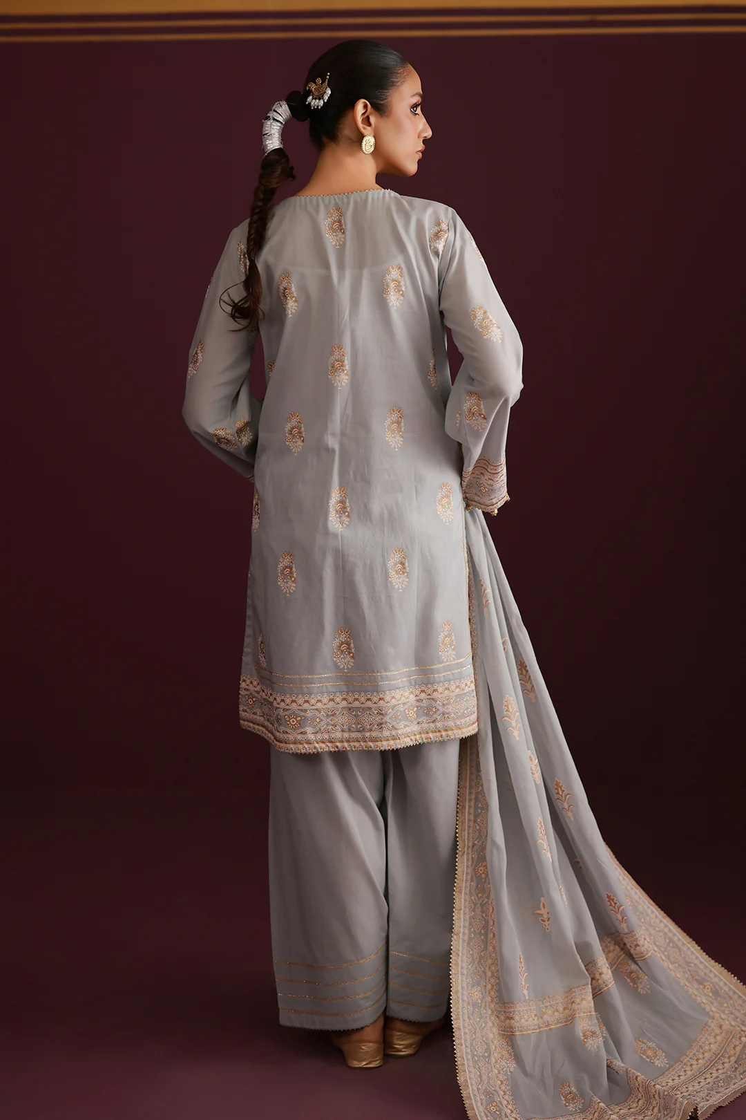 Shirt Shalwar Dupatta - 0438 - Image 8