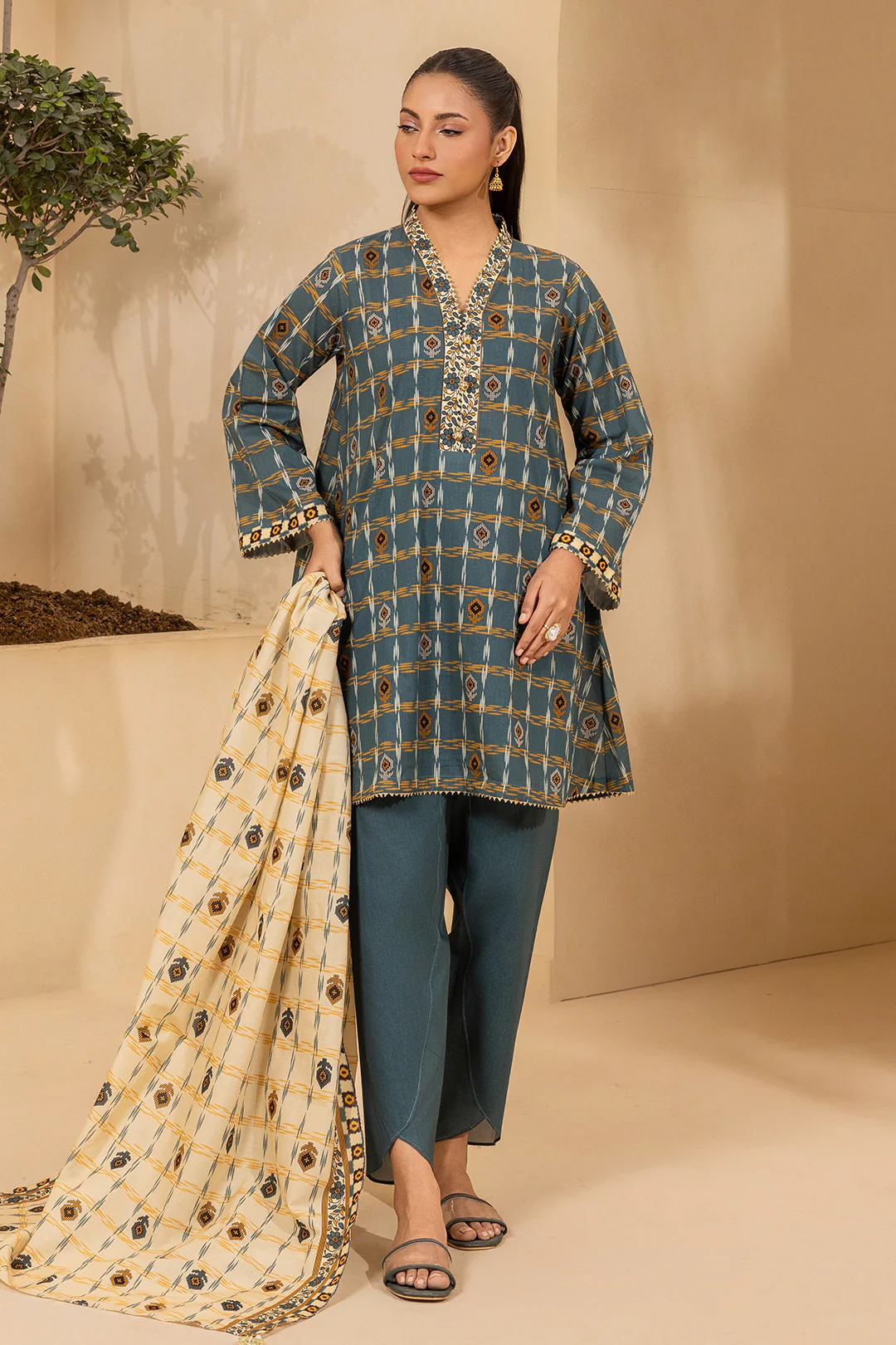 Shirt Shalwar Dupatta - 0689 - Image 2