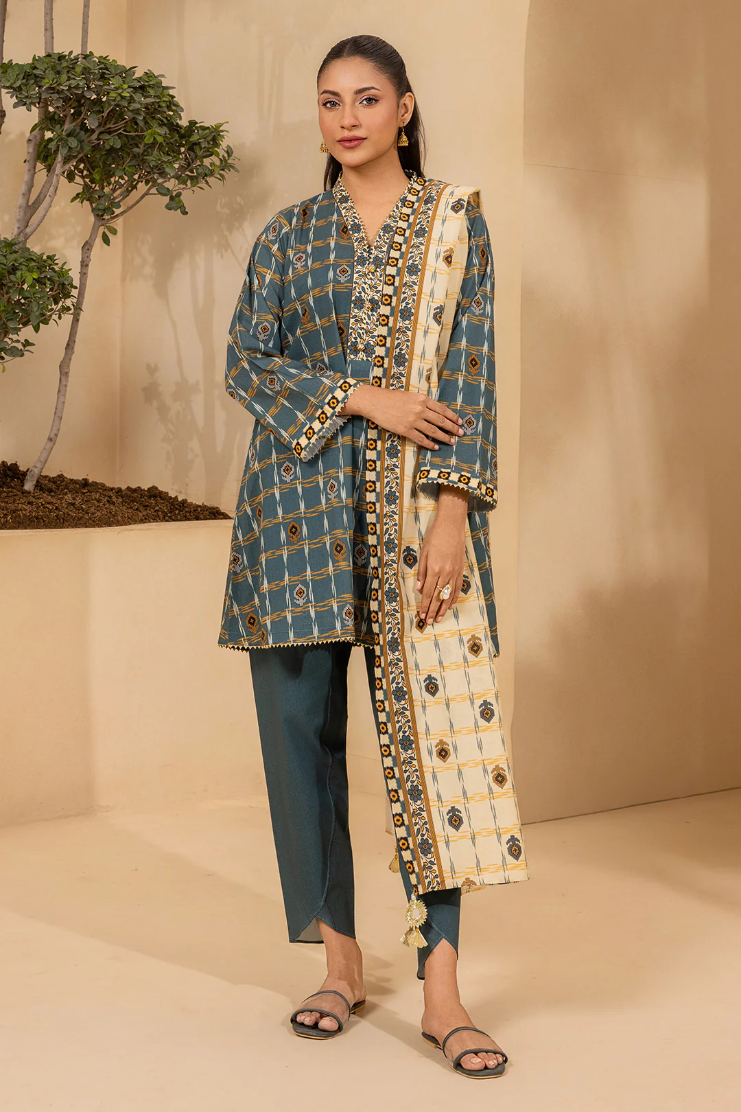 Shirt Shalwar Dupatta - 0689 - Image 3