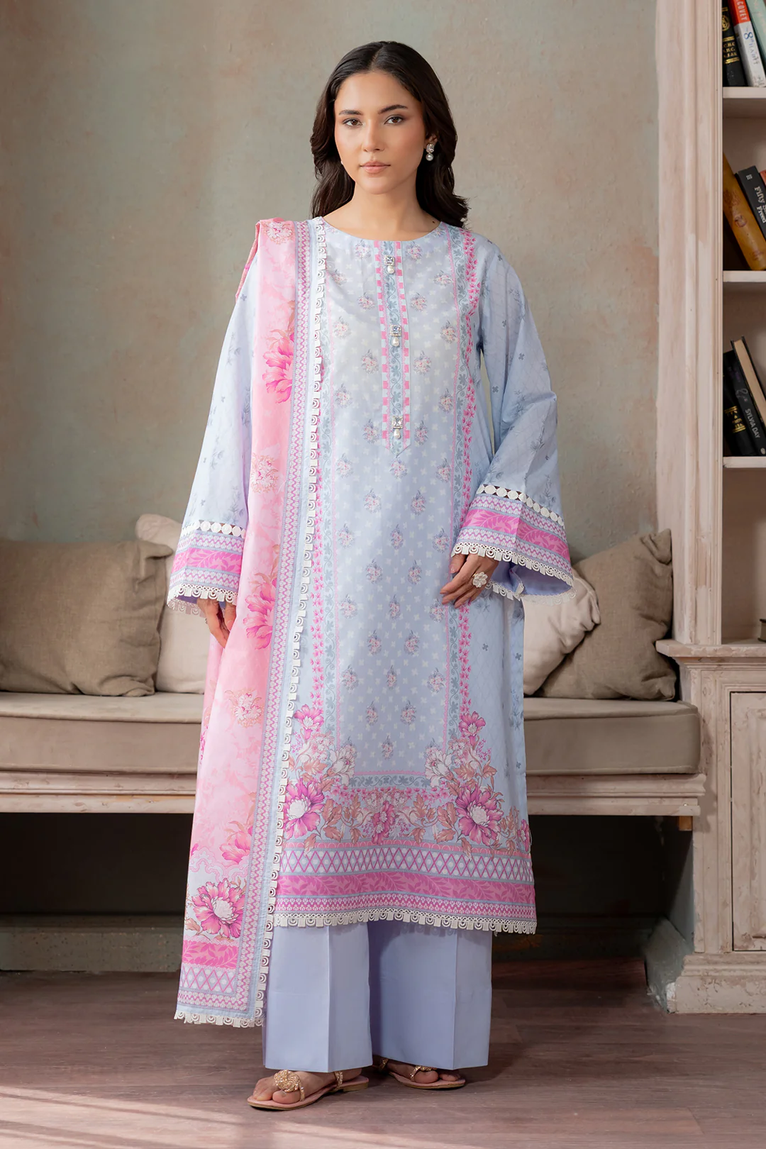 Shirt Shalwar Dupatta - 0694 - Image 3