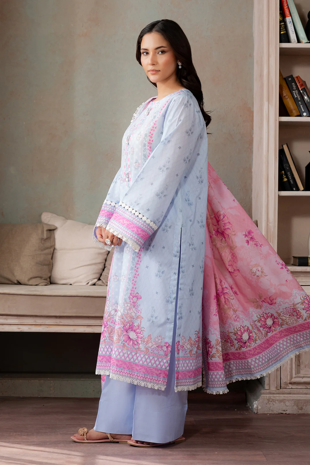 Shirt Shalwar Dupatta - 0694 - Image 9