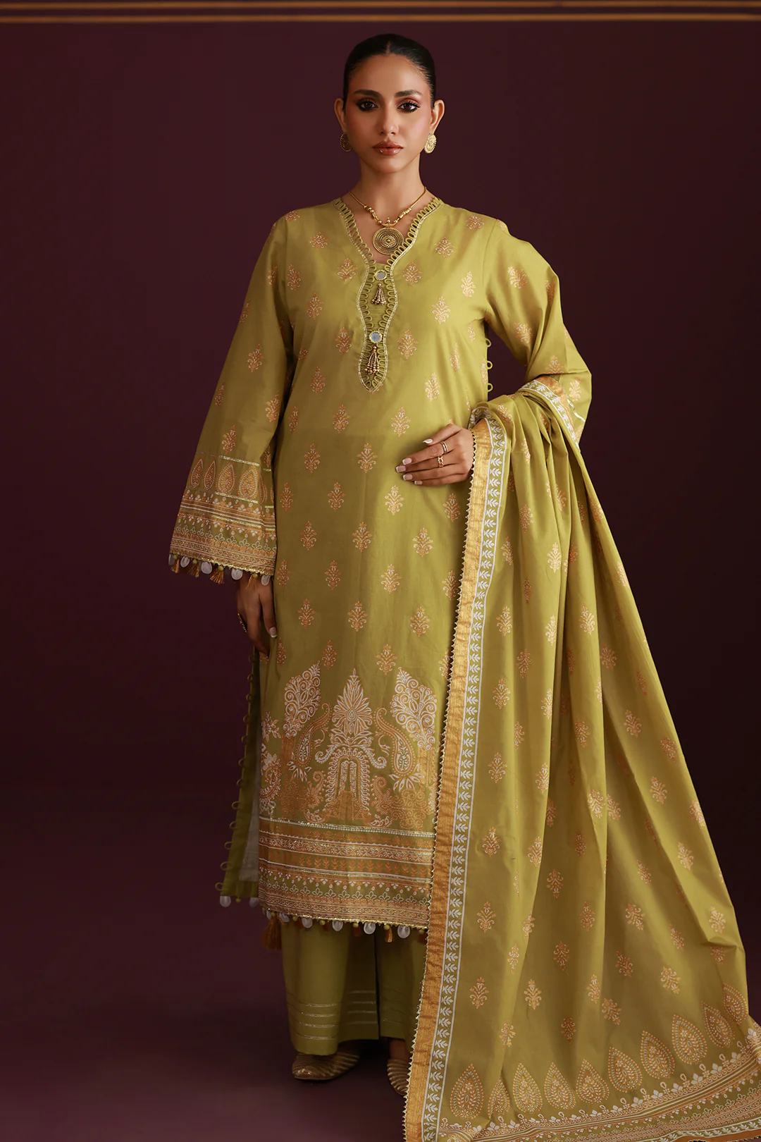 Shirt Shalwar Dupatta - 0702 - Image 2