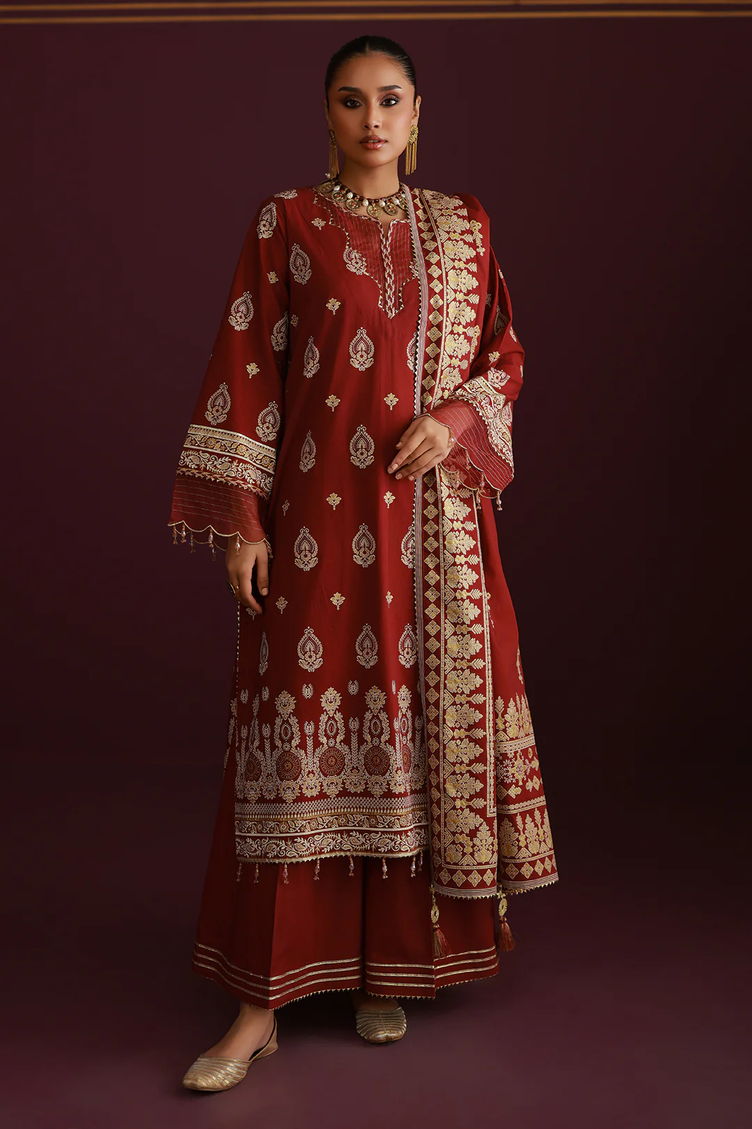 Shirt Shalwar Dupatta - 0704 - Image 5