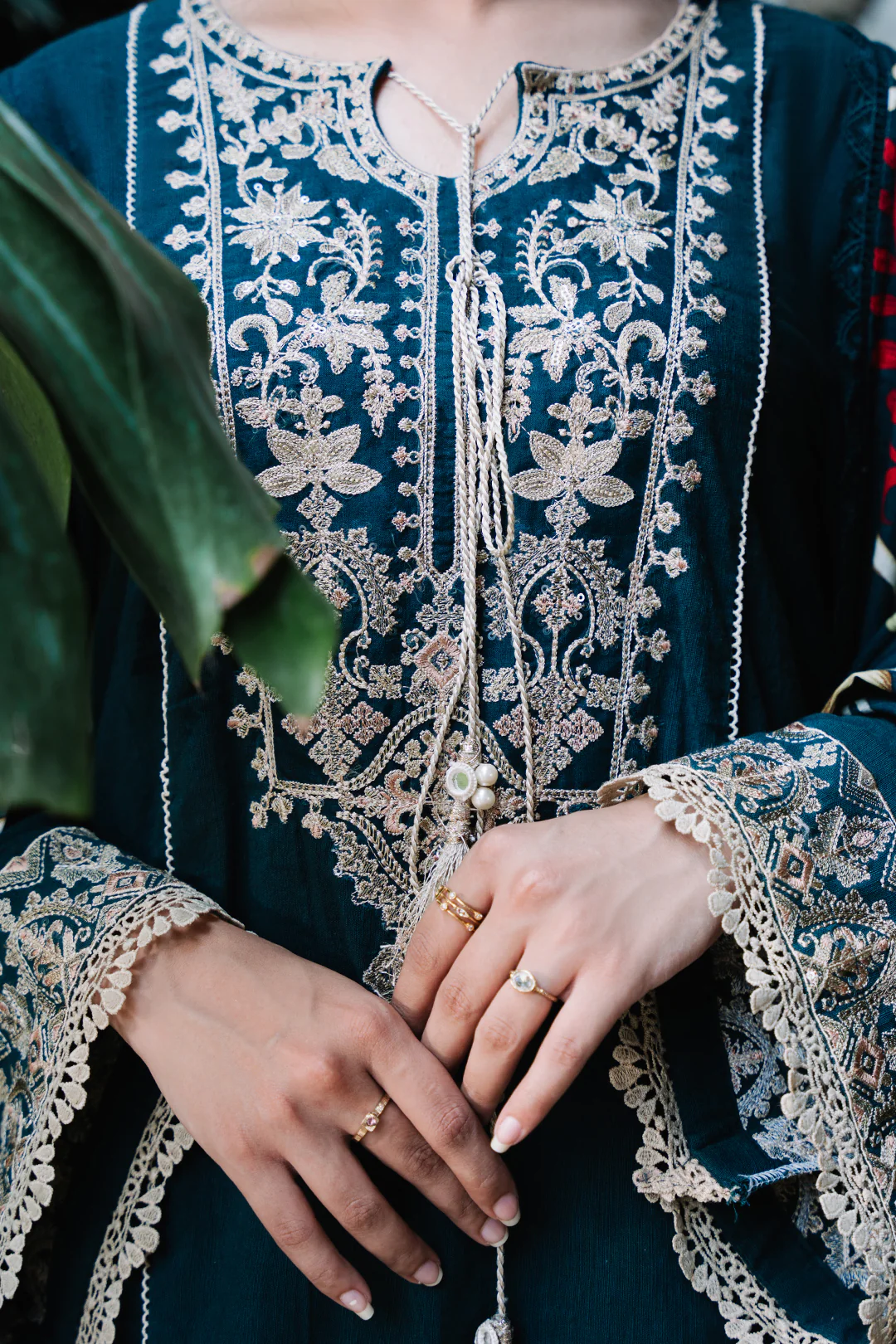 Embroidered Shirt Shalwar Dupatta - 0241 - Image 4