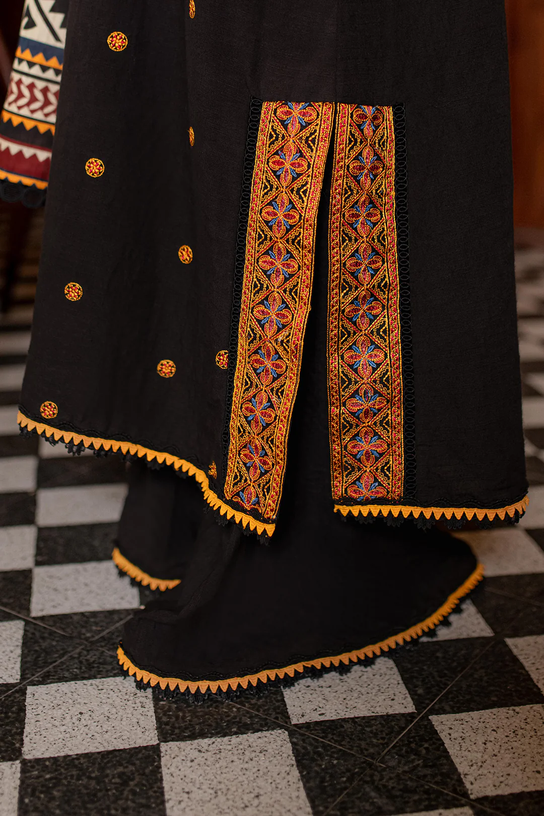 Embroidered Shirt Shalwar Dupatta - 0321 - Image 12