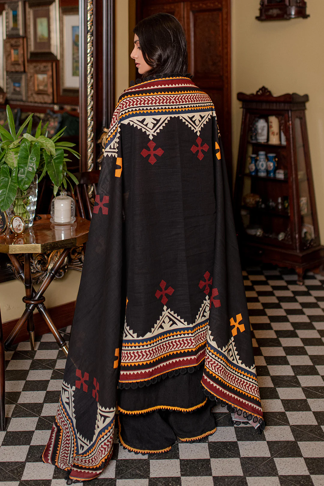 Embroidered Shirt Shalwar Dupatta - 0321 - Image 8