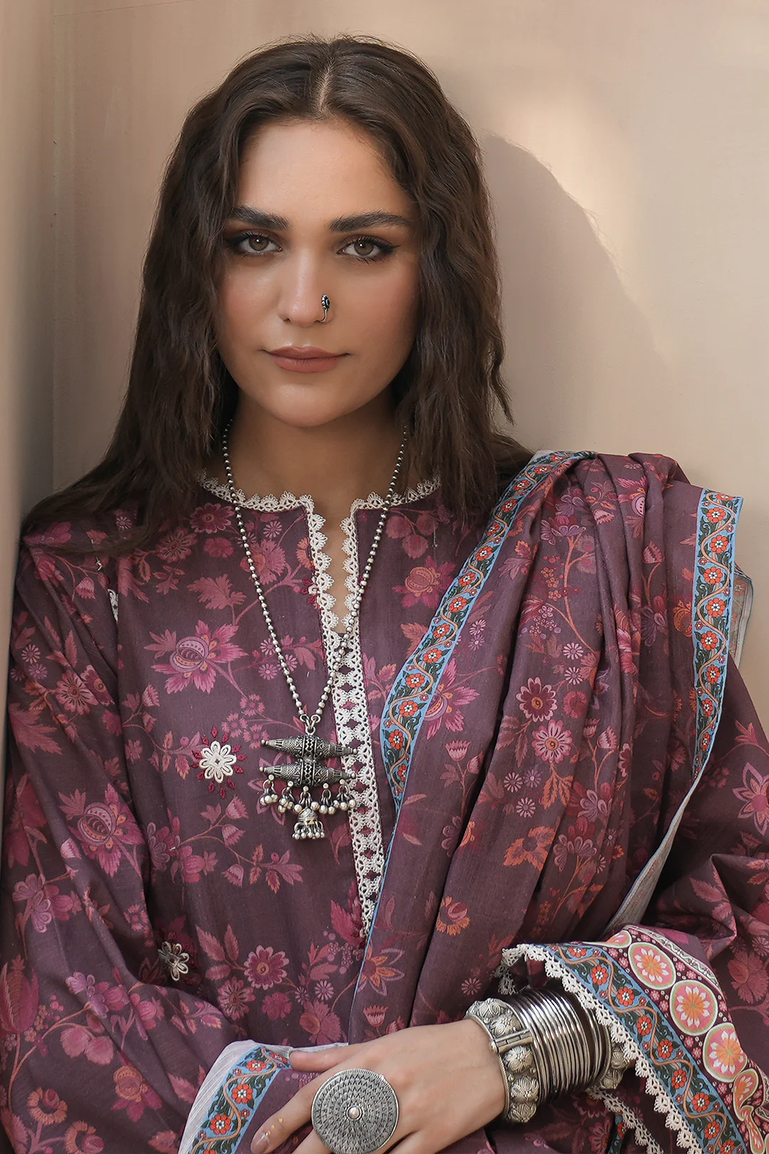 Embroidered Shirt Shalwar Dupatta - 0402 - Image 3