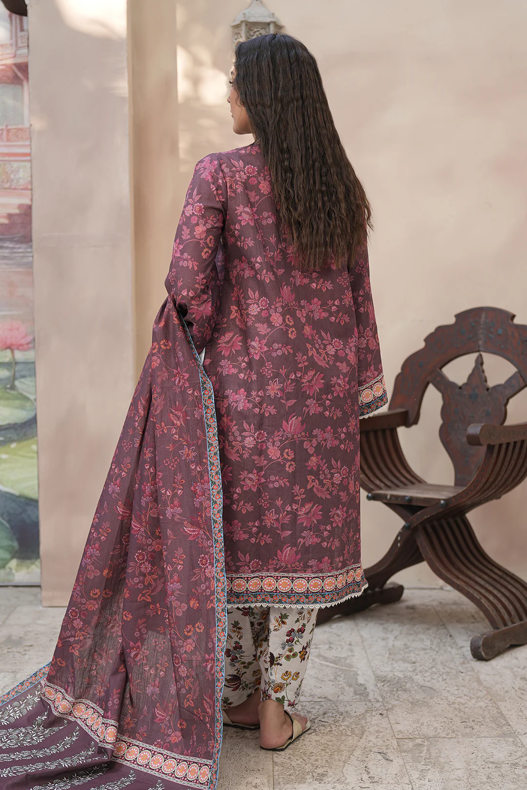 Embroidered Shirt Shalwar Dupatta - 0402 - Image 5