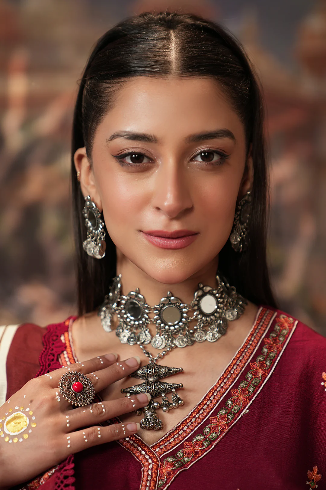 Embroidered Shirt Shalwar Dupatta - 0411 - Image 3