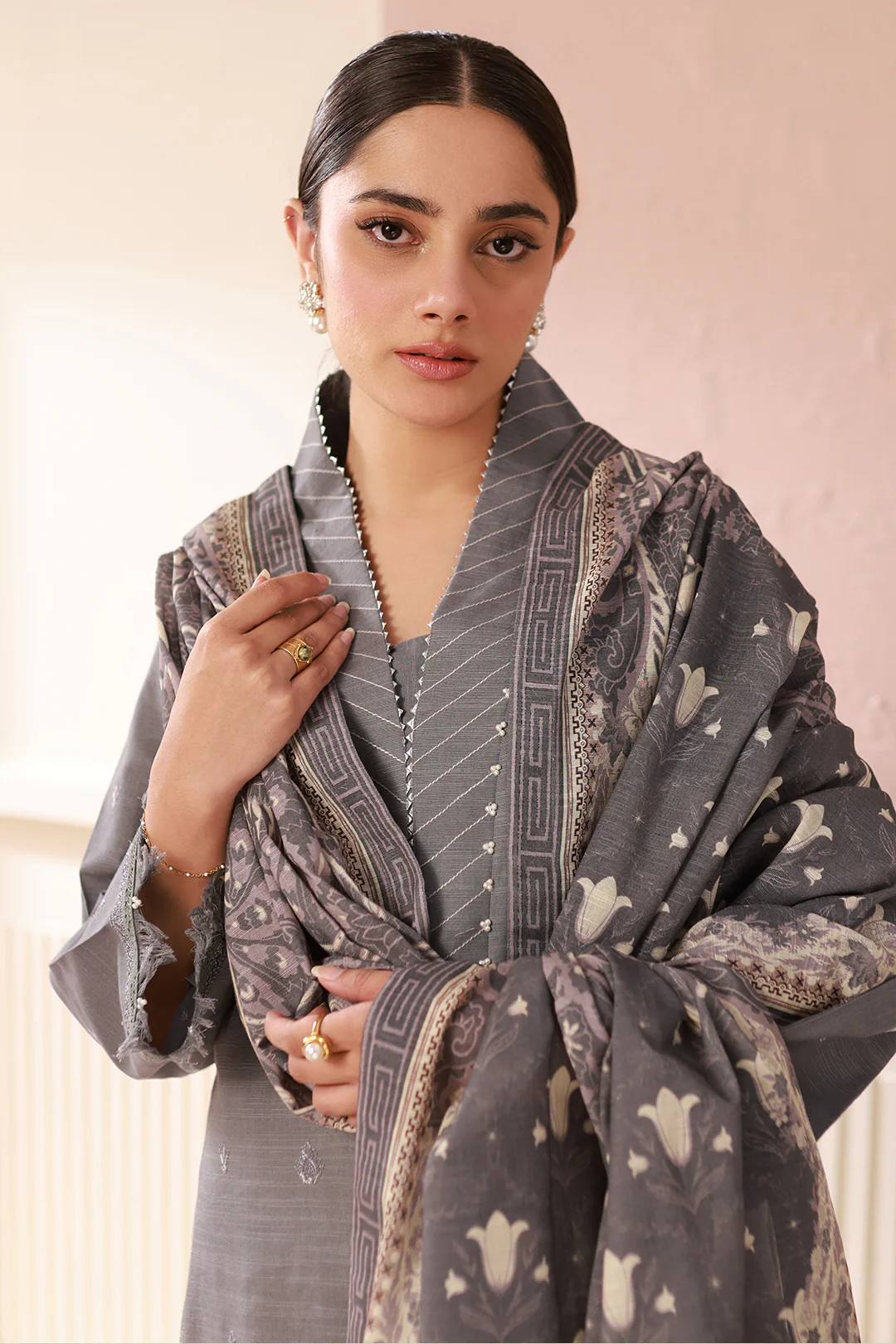 Embroidered Shirt Shalwar Dupatta - 0412