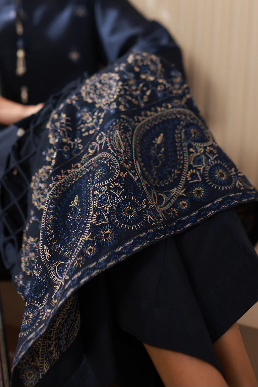 Embroidered Shirt Shalwar Dupatta - 0484 - Image 9