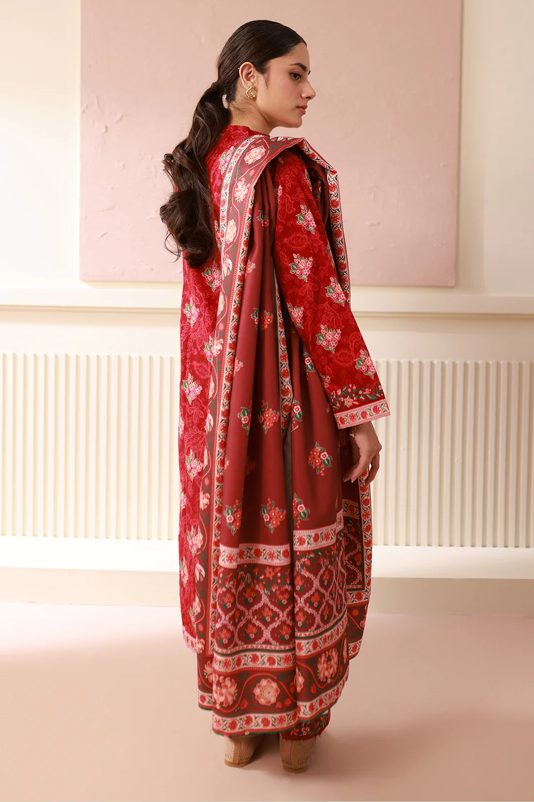 Embroidered Shirt Shalwar Dupatta - 0536 - Image 6