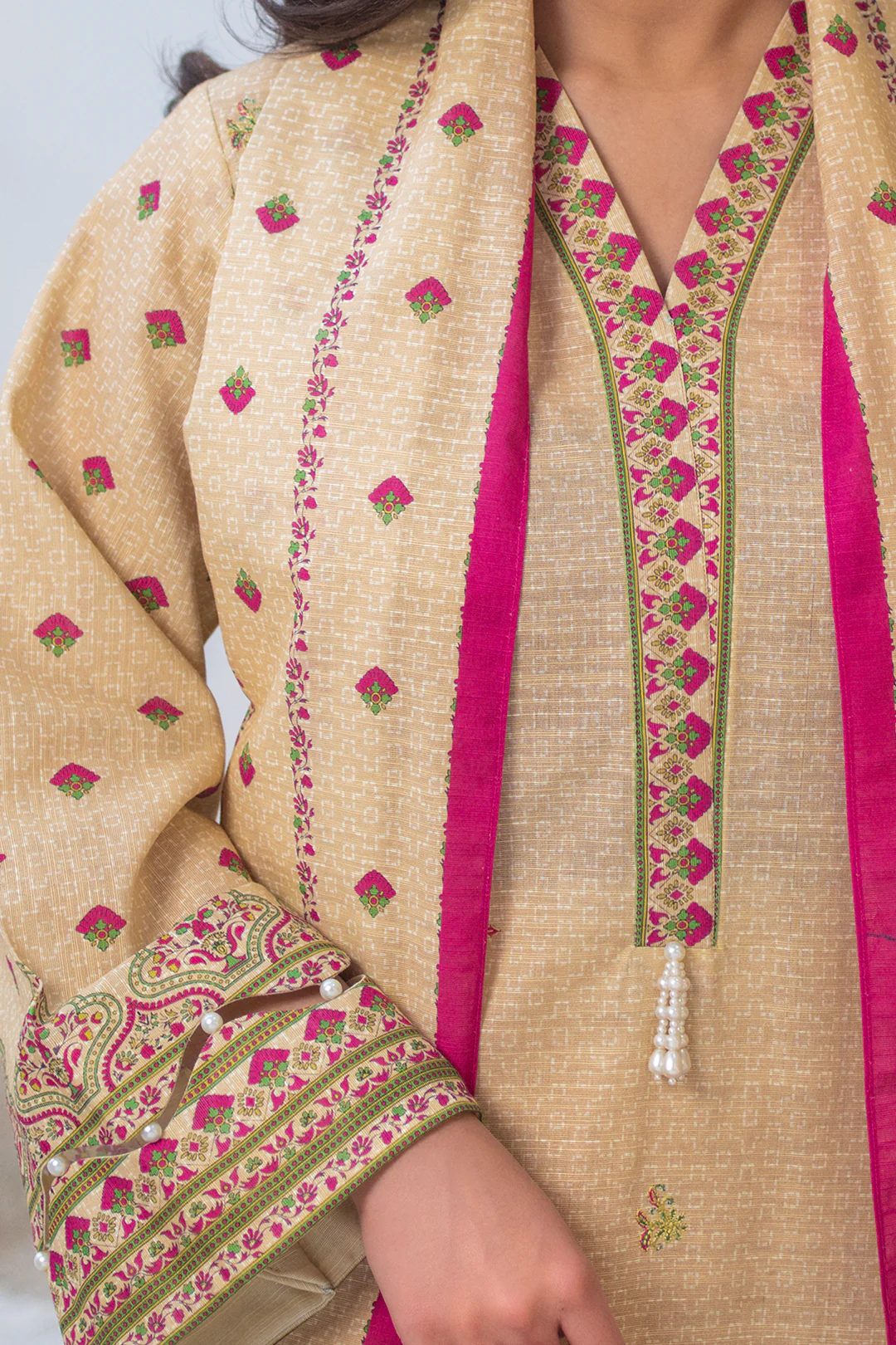 Embroidered Shirt Shalwar Dupatta - 0537 - Image 5