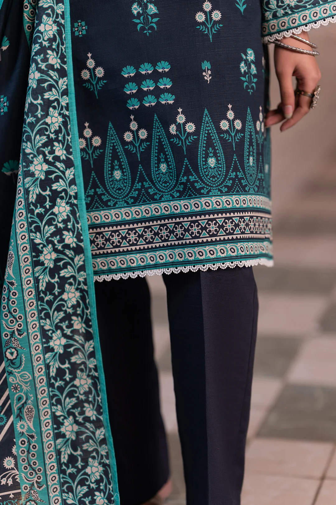 Shirt Shalwar Dupatta - 0523 - Image 4