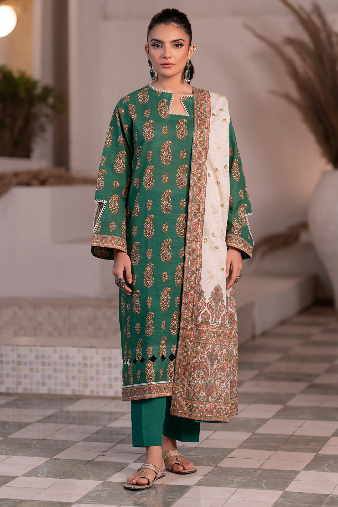 Shirt Shalwar Dupatta - 0566 - Image 2