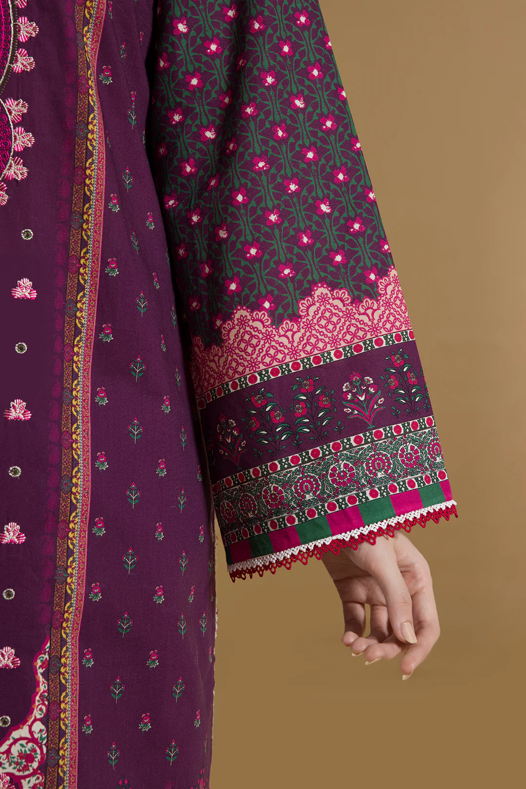 Embroidered Shirt Shalwar Dupatta - 0106 - Image 5