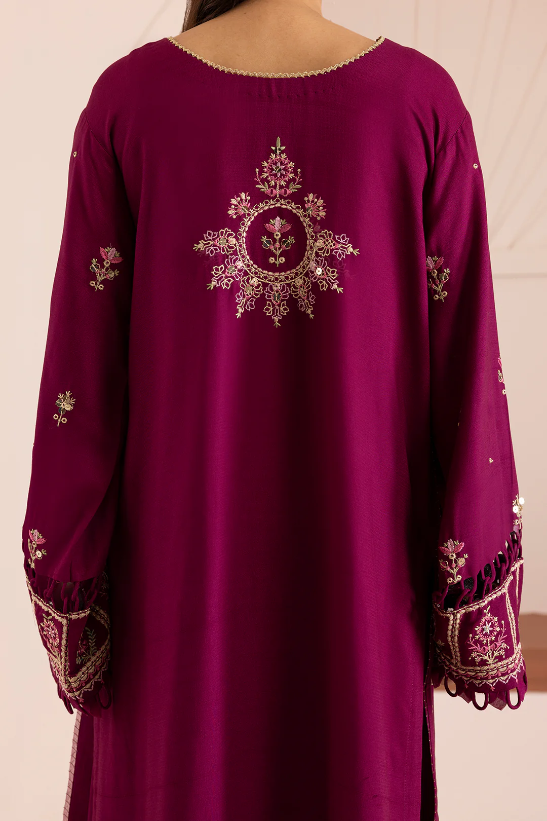 Embroidered Shirt Shalwar Dupatta - 0170 - Image 5
