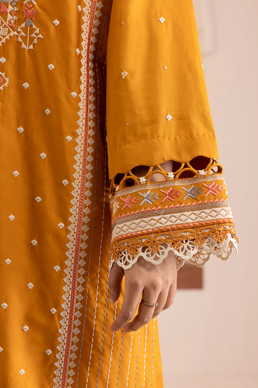 Embroidered Shirt Shalwar Dupatta - 0262 - Image 7
