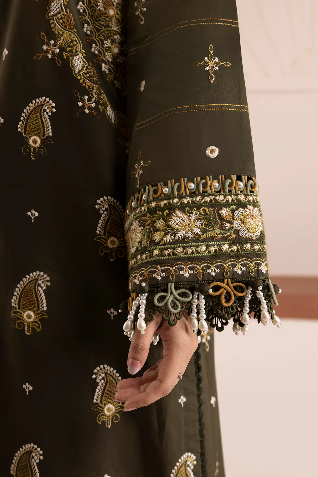 Embroidered Shirt Shalwar Dupatta - 0266 - Image 9