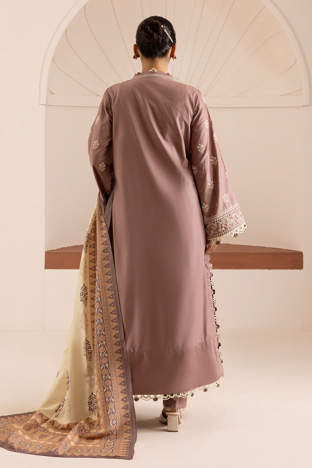Embroidered Shirt Shalwar Dupatta - 0270 - Image 10