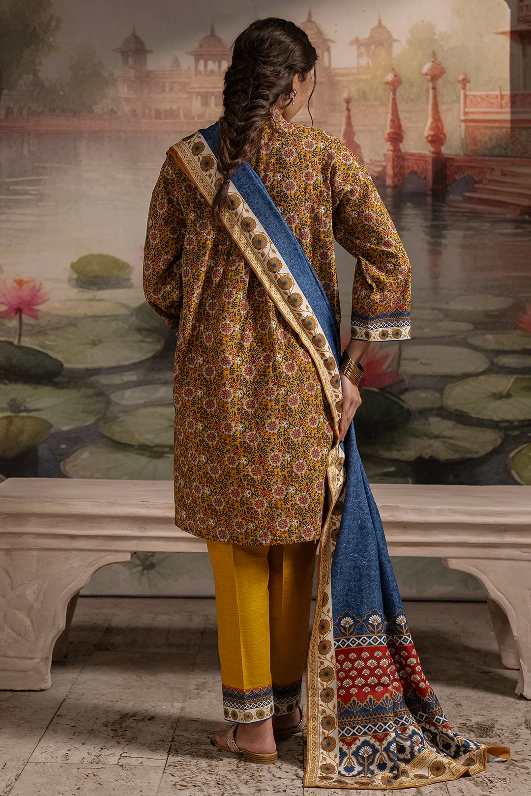 Shirt Shalwar Shawl - 0468 - Image 5