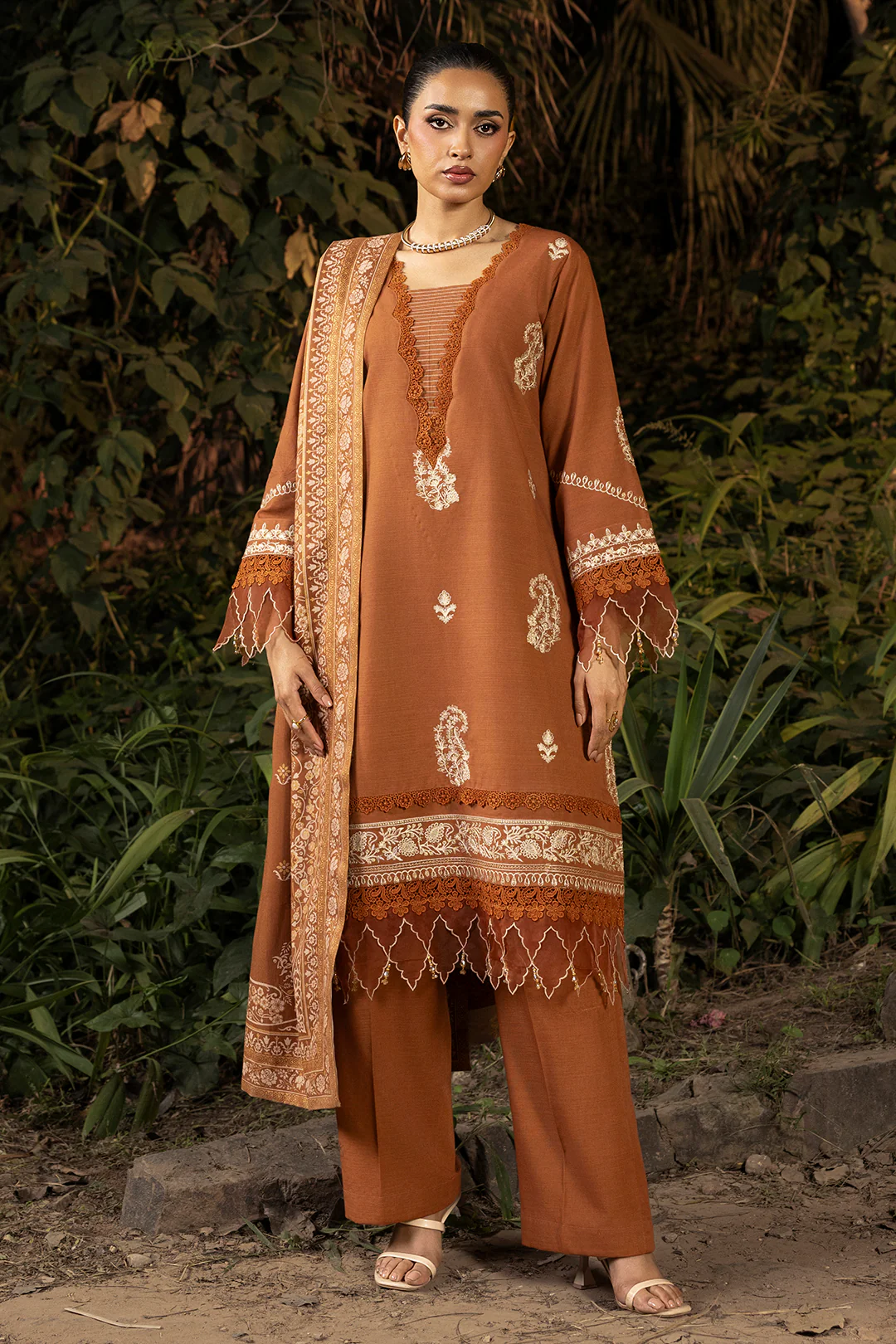 Shirt Shalwar Shawl - 0161 - Image 7