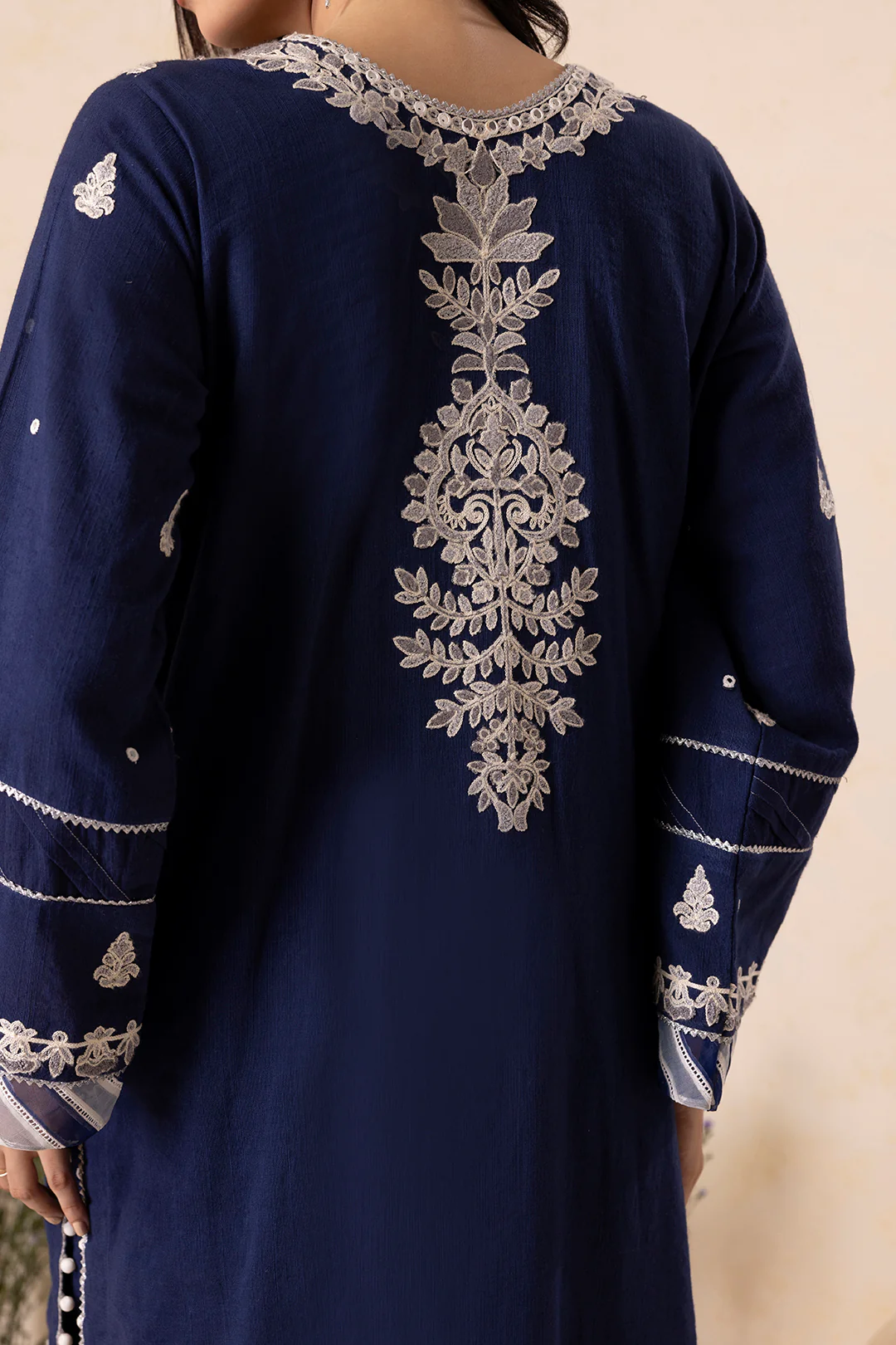 Embroidered Shirt Shalwar Shawl - 0174 - Image 8