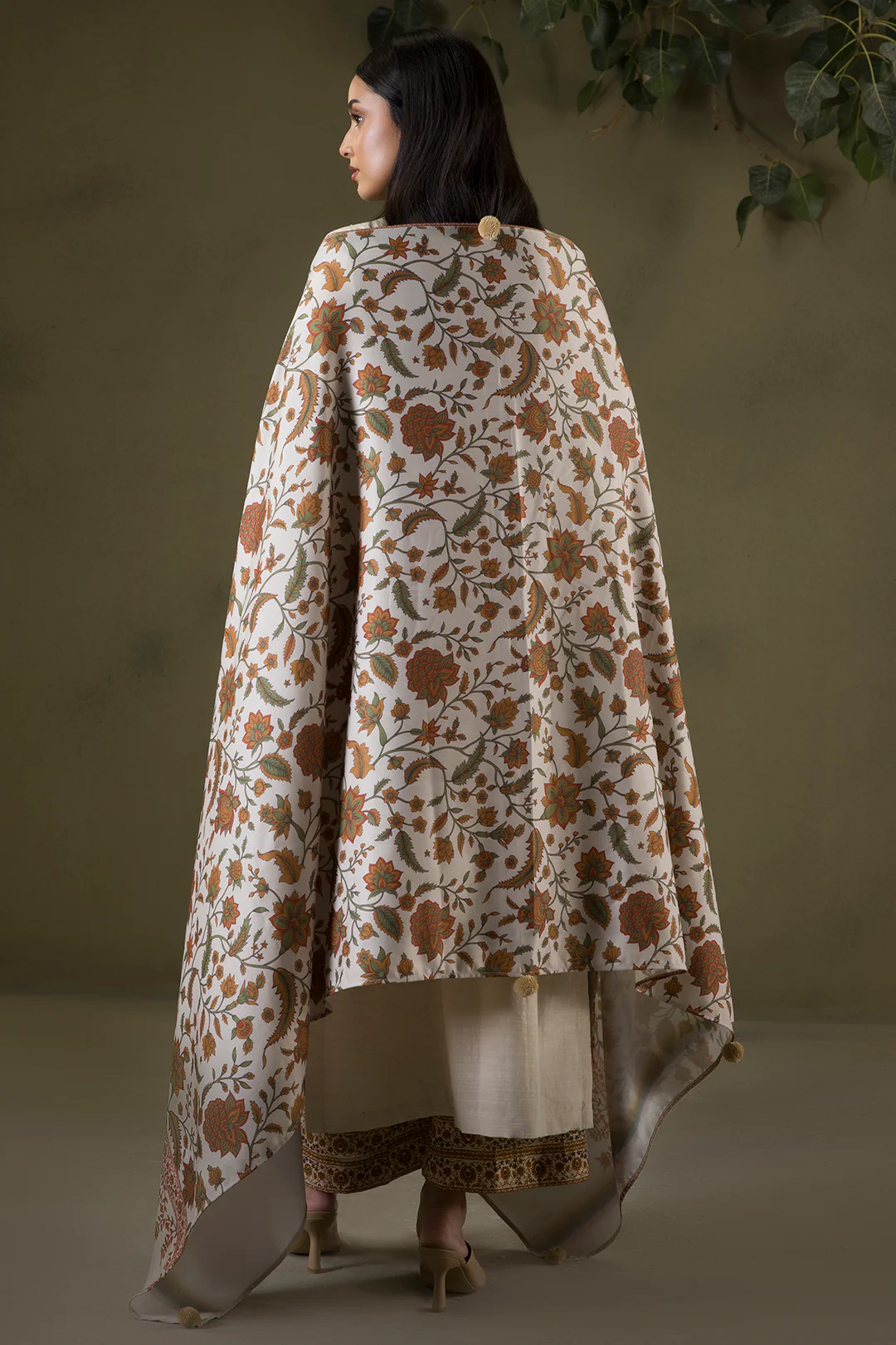 Embroidered Shirt Shalwar Shawl - 0235 - Image 11