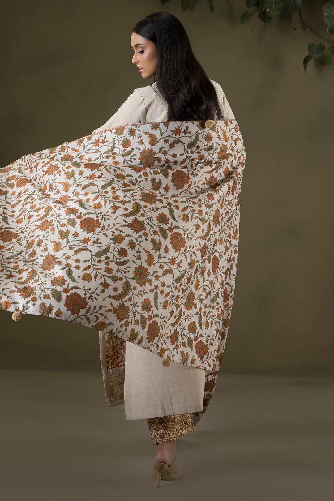 Embroidered Shirt Shalwar Shawl - 0235 - Image 7