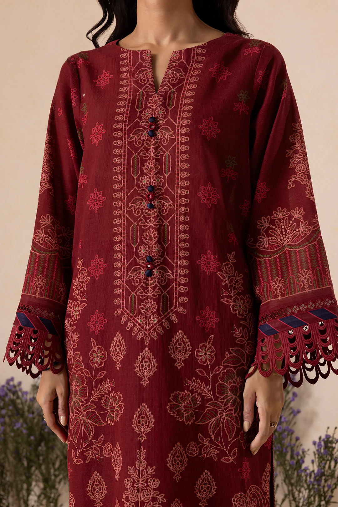 Shirt Shalwar Shawl - 0142 - Image 4