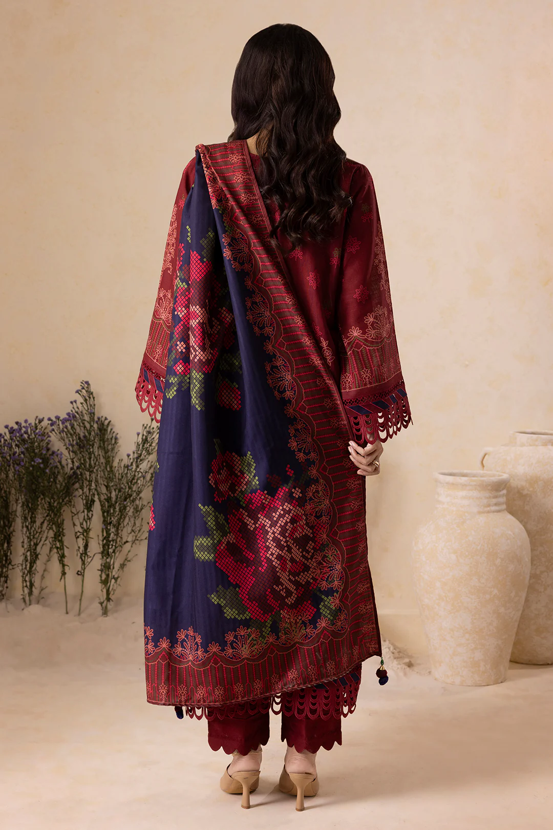 Shirt Shalwar Shawl - 0142 - Image 6