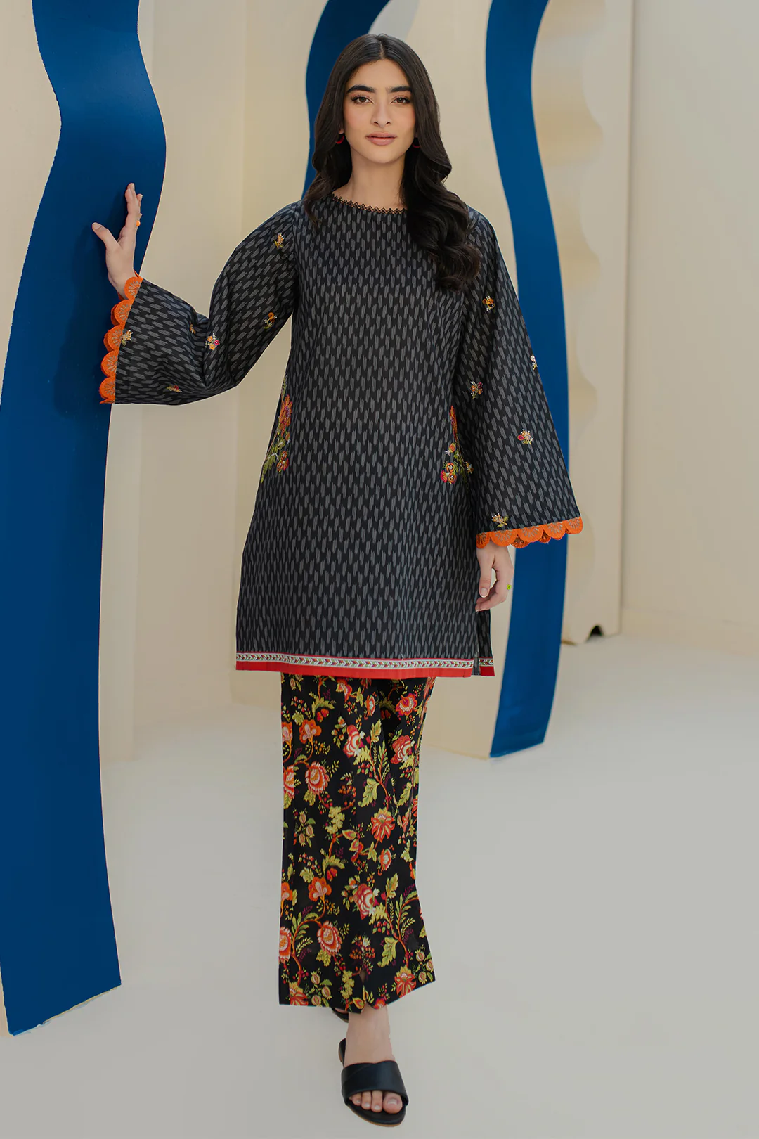 Embroidered Shirt Shalwar - 0018 - Image 2