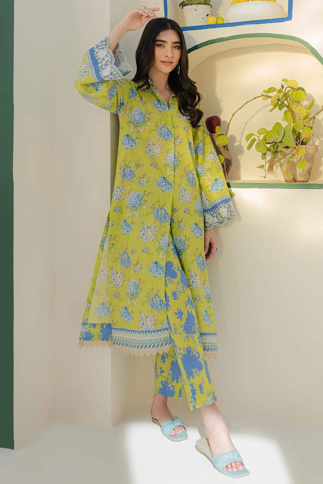 Embroidered Shirt Shalwar - 0104 - Image 2