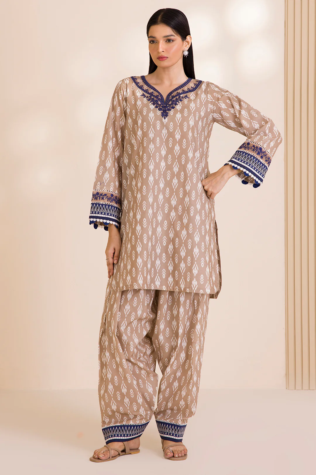 Embroidered Shirt Shalwar - 0016 - Image 2