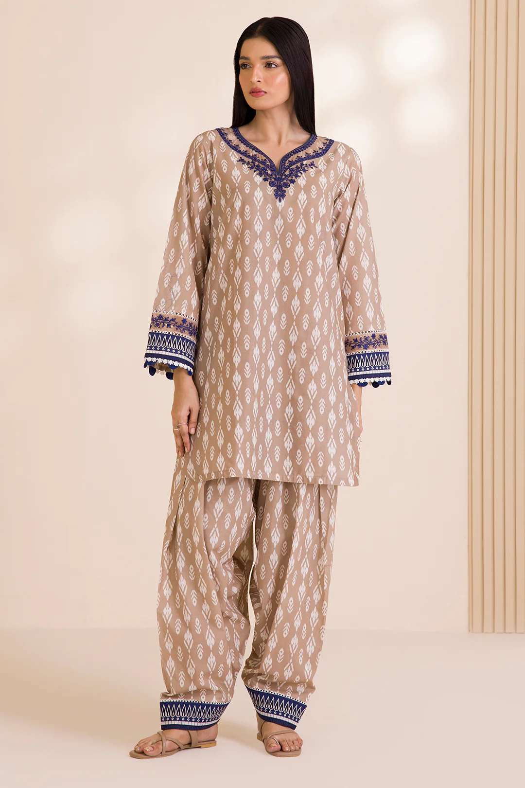 Embroidered Shirt Shalwar - 0016 - Image 4