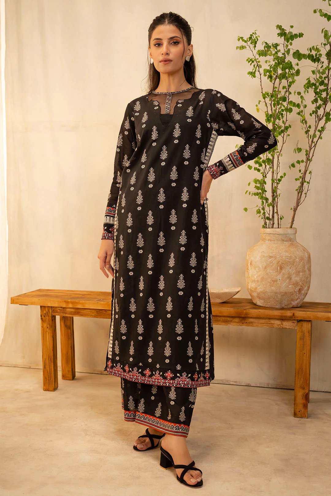 Embroidered Shirt Shalwar - 0018 - Image 2