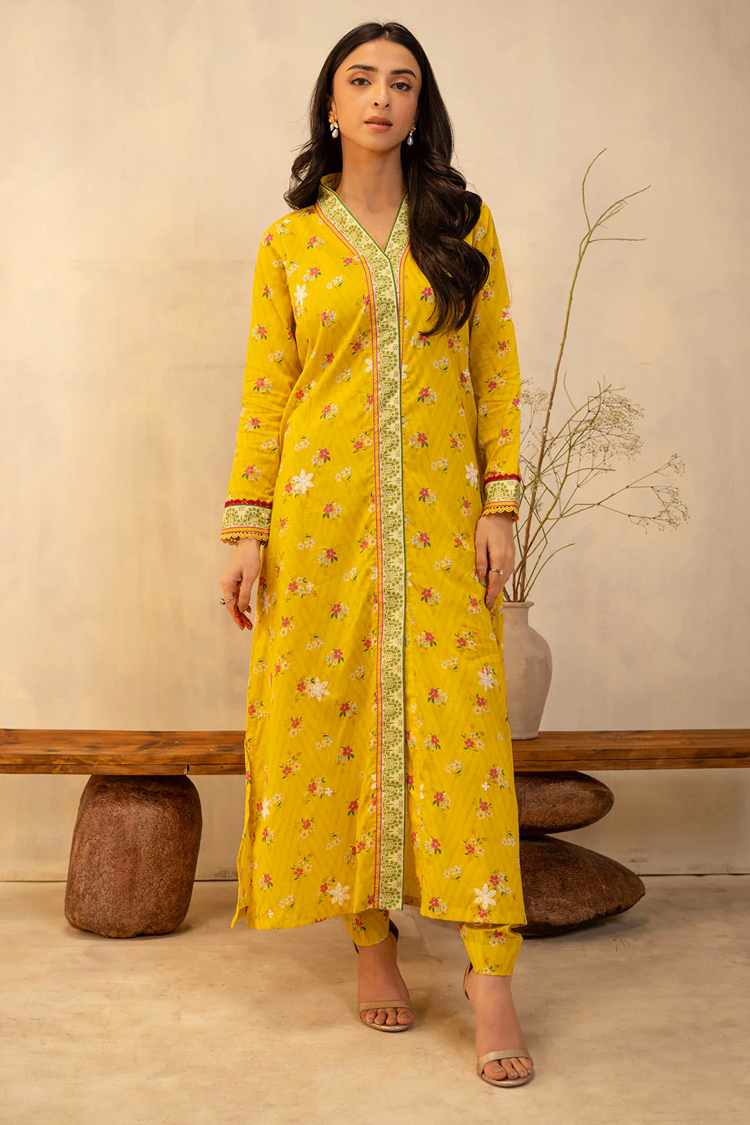 Embroidered Shirt Shalwar - 0098 - Image 2