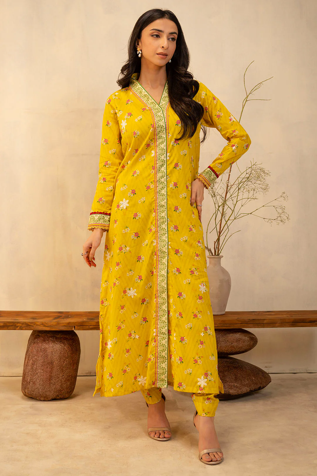Embroidered Shirt Shalwar - 0098 - Image 4