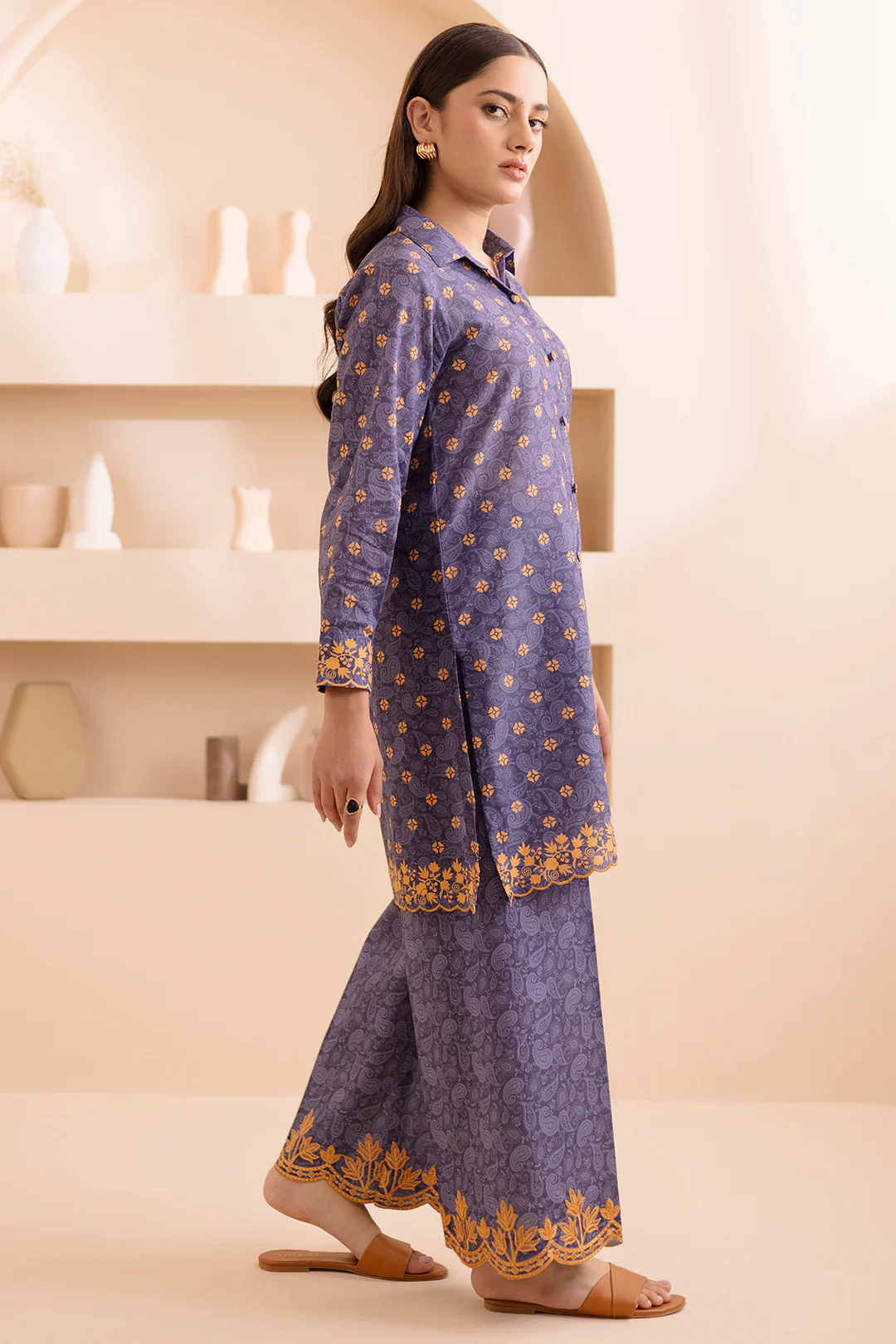 Embroidered Shirt Shalwar - 0165 - Image 3
