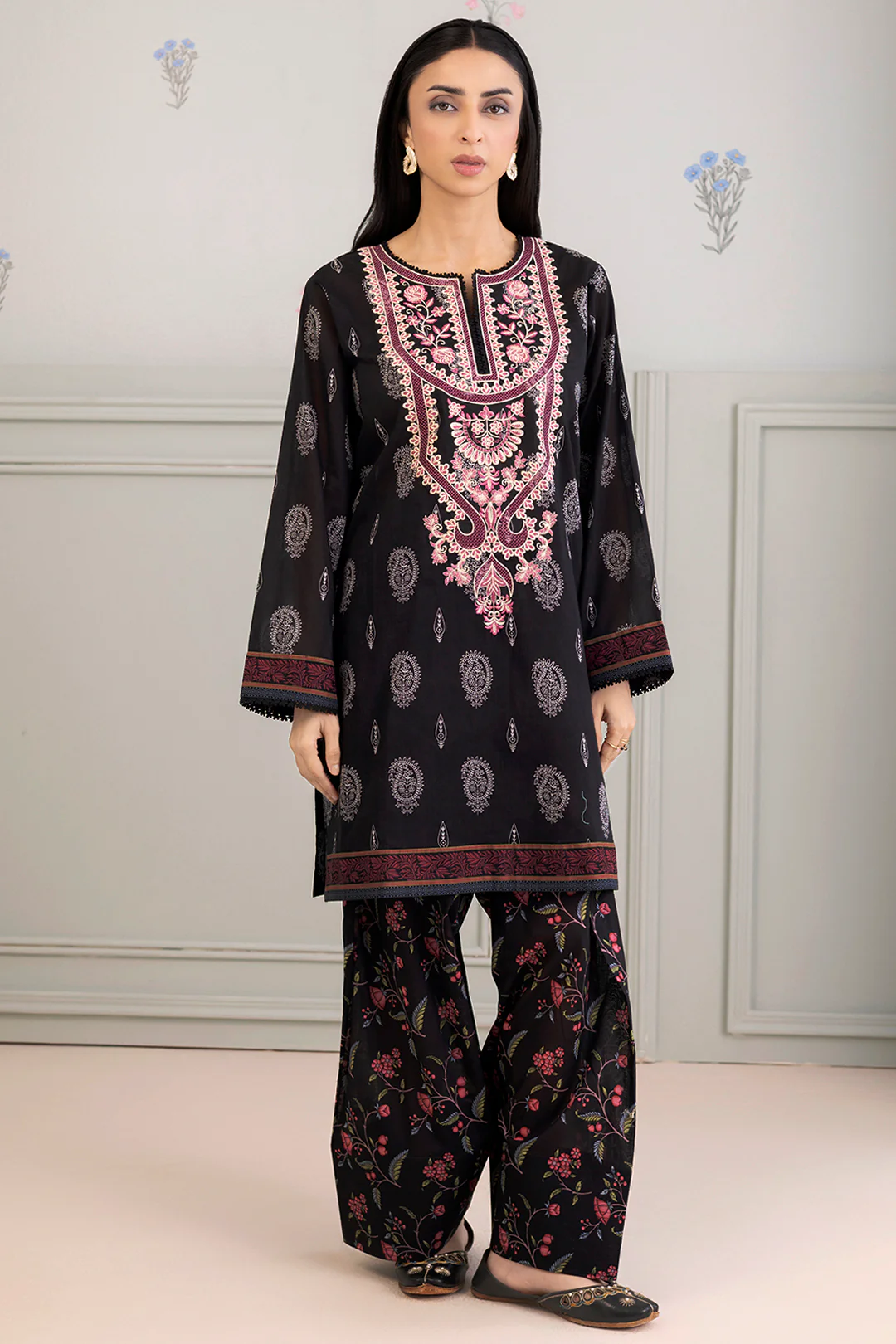 Embroidered Shirt Shalwar - 0309 - Image 2