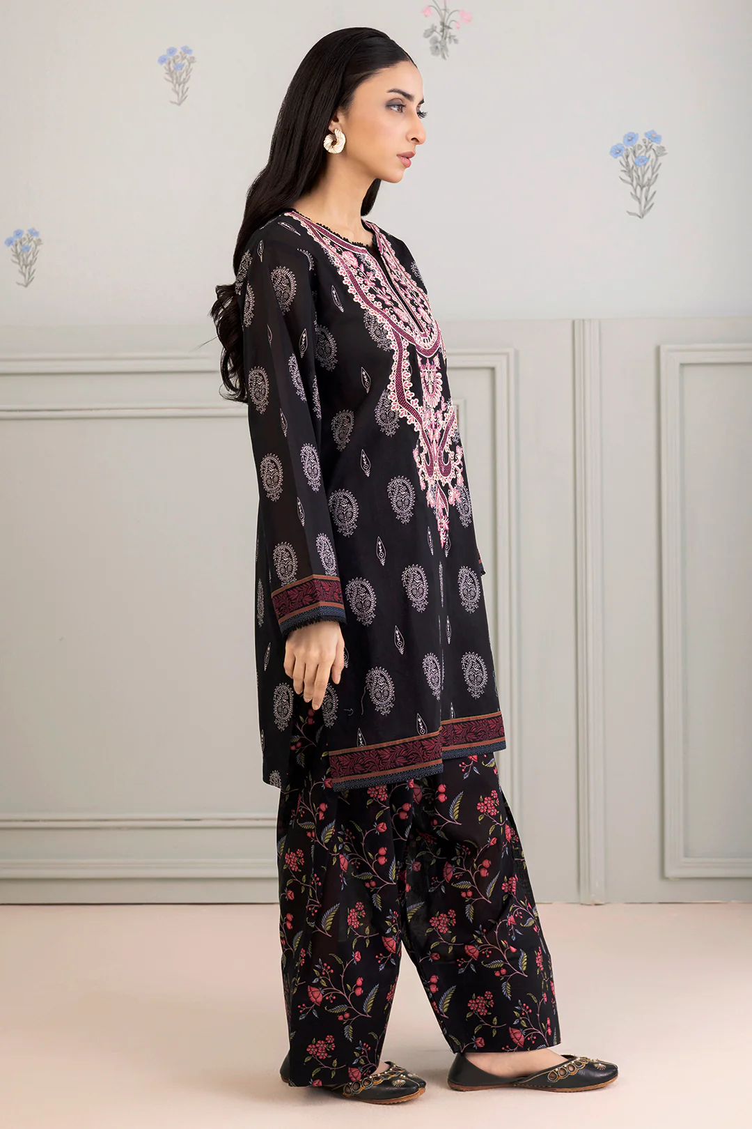 Embroidered Shirt Shalwar - 0309 - Image 5