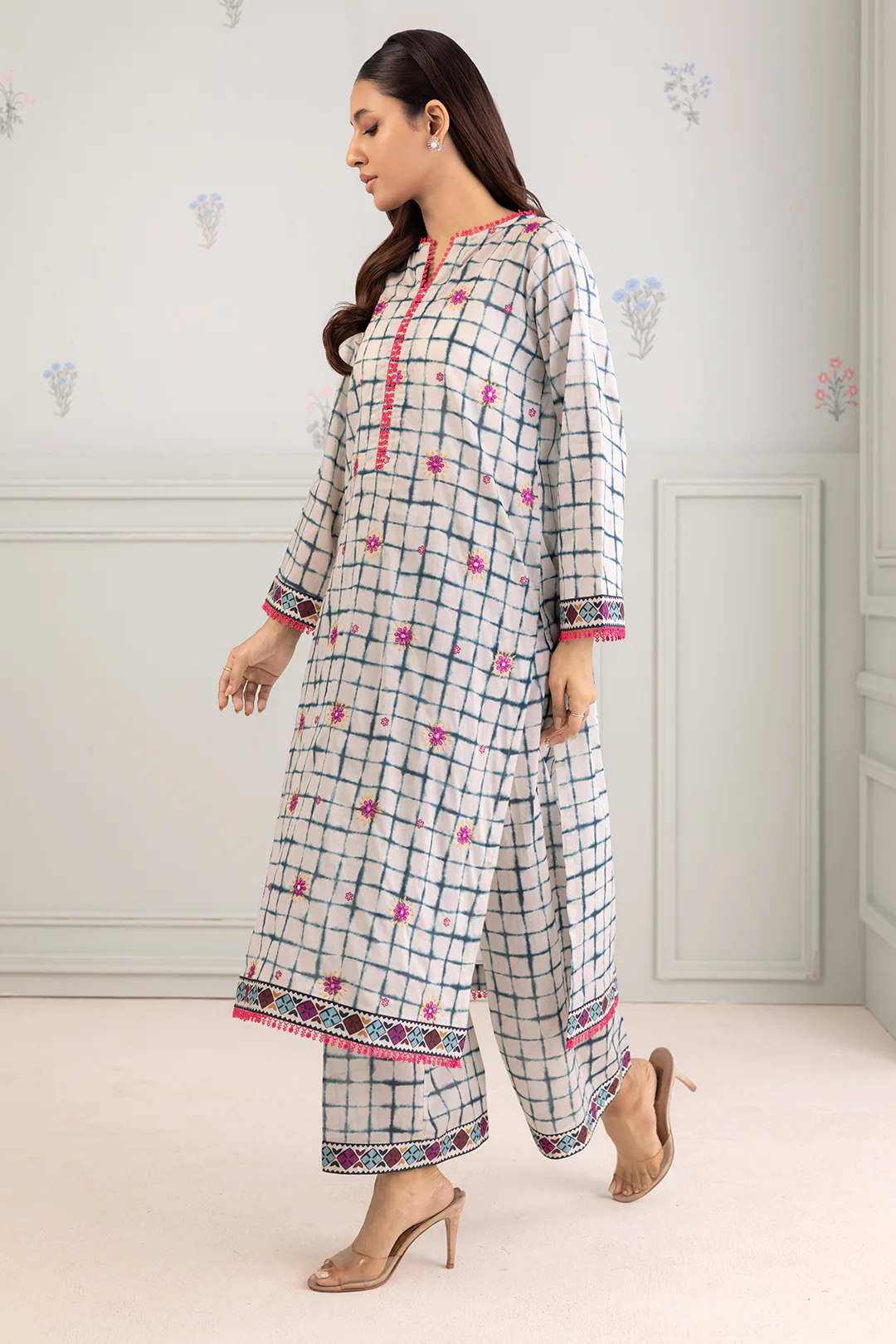 Embroidered Shirt Shalwar - 0372 - Image 6