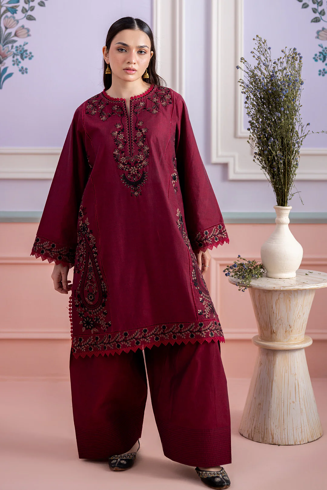 Embroidered Shirt Shalwar - 0528 - Image 2