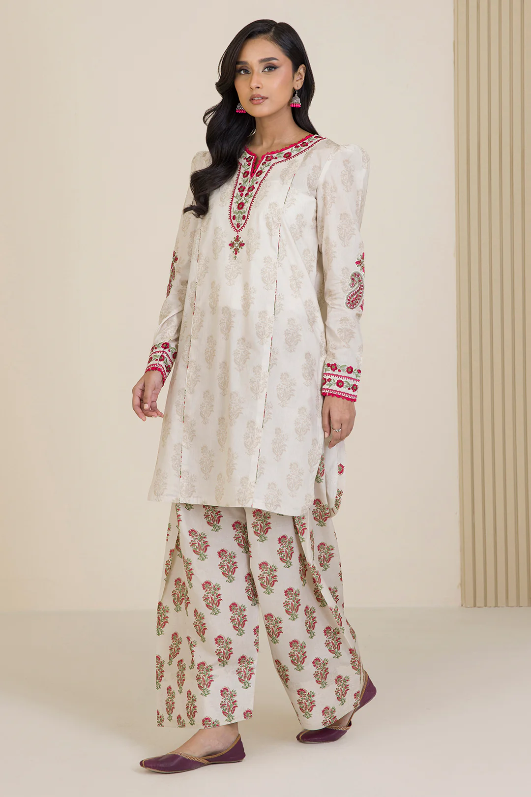 Embroidered Shirt Shalwar - 0555 - Image 4