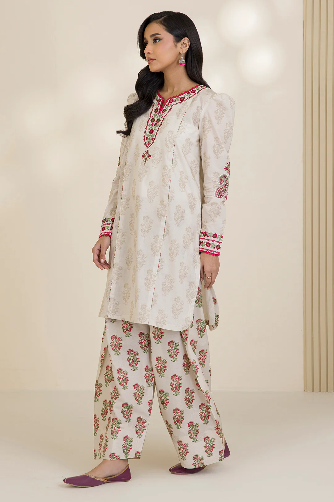 Embroidered Shirt Shalwar - 0555 - Image 5