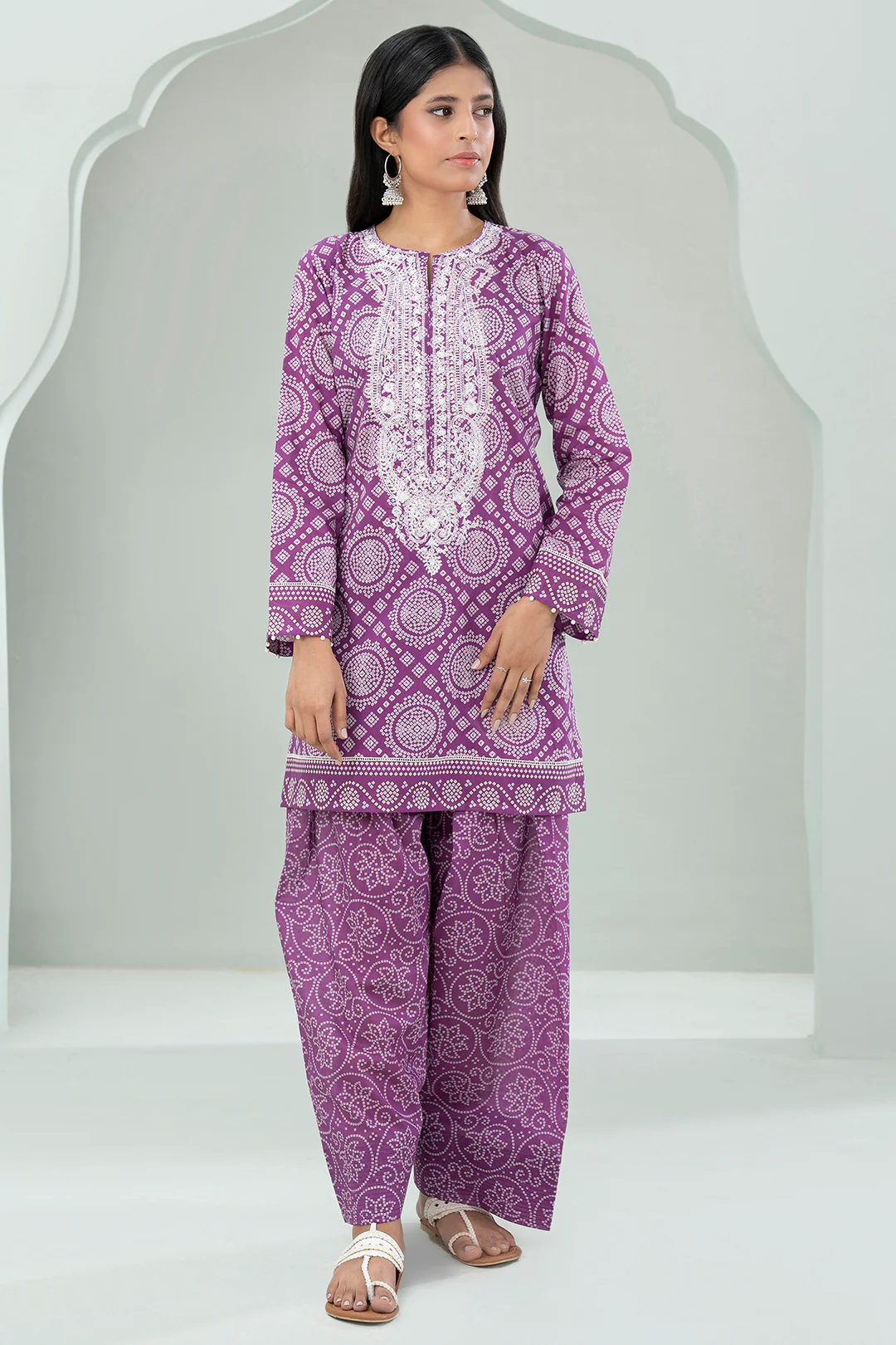 Embroidered Shirt Shalwar - 0559 - Image 2